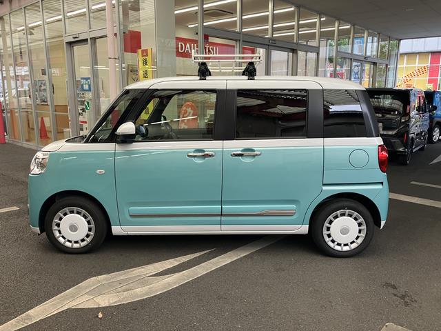 ムーヴキャンバスストライプスG 7インチナビ 前後ドラレコ パノラマモニター保証 新車保証・まごころ保証 1年間・走行距離無制限付き(東京都)の中古車