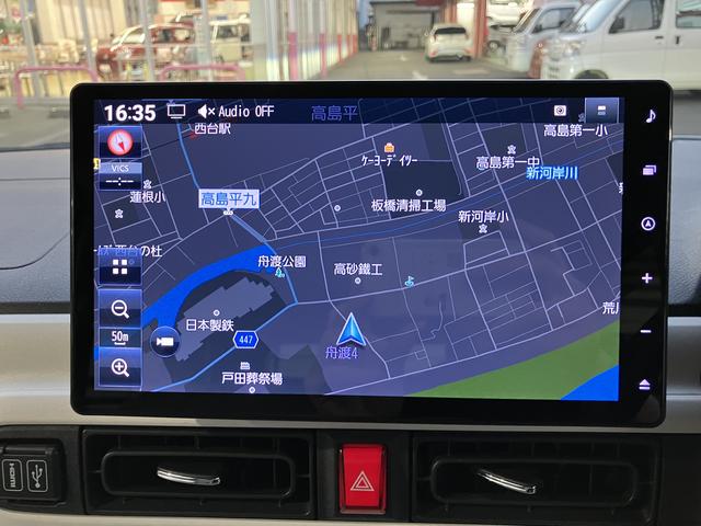 ムーヴキャンバスストライプスＧターボ　１０インチナビ・前後ドラレコ１年間走行距離無制限保証　１０インチナビ　前後ドライブレコーダー　ＥＴＣ　運転席助手席シートヒーター　アダプティブクルーズコントロール（東京都）の中古車