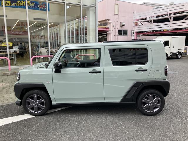 タフトGターボ ダーククロムベンチャー CDオーディオ保証 新車保証・まごころ保証 1年間・走行距離無制限付き・アダプティブクルーズコントロール・CDステレオ装着・LEDヘッドライト装備・LEDフォグ装備・シートヒーター装備・ナビ対応バックカメラ(東京都)の中古車