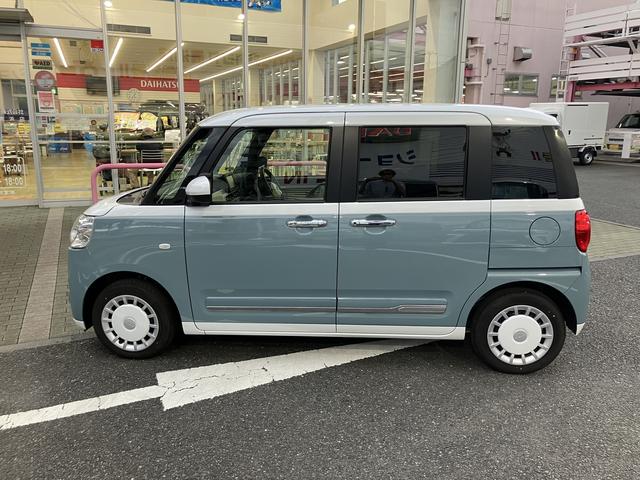 ムーヴキャンバスストライプスＧ　７インチ純正ナビゲーション搭載！！保証　新車保証・まごころ保証　１年間・走行距離無制限付き・７インチナビ・バックカメラ・ドラレコ・ＥＴＣ装備・ＬＥＤヘッドライト装備（東京都）の中古車
