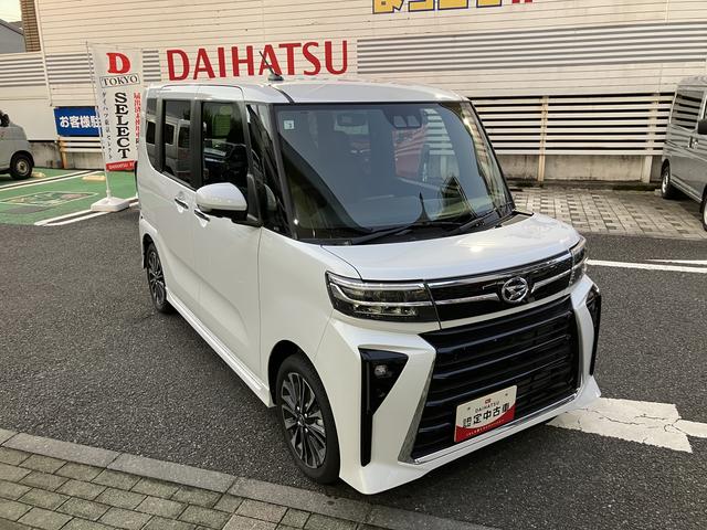 タントカスタムＲＳリミテッド保証　新車保証・まごころ保証　１年間・走行距離無制限付き・７インチナビ・パノラマカメラ・ドラレコ・ＥＴＣ装備・ＬＥＤヘッドライト装備（東京都）の中古車