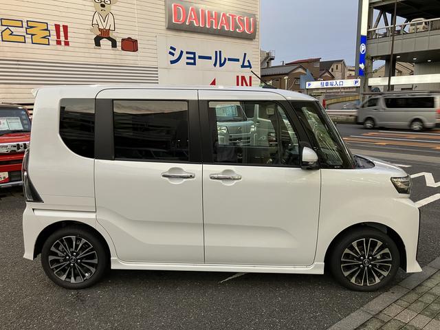 タントカスタムＲＳリミテッド保証　新車保証・まごころ保証　１年間・走行距離無制限付き・７インチナビ・パノラマカメラ・ドラレコ・ＥＴＣ装備・ＬＥＤヘッドライト装備（東京都）の中古車