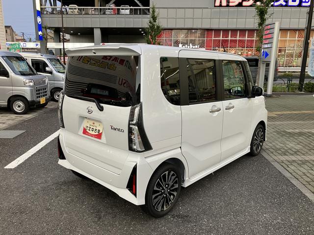 タントカスタムＲＳリミテッド保証　新車保証・まごころ保証　１年間・走行距離無制限付き・７インチナビ・パノラマカメラ・ドラレコ・ＥＴＣ装備・ＬＥＤヘッドライト装備（東京都）の中古車