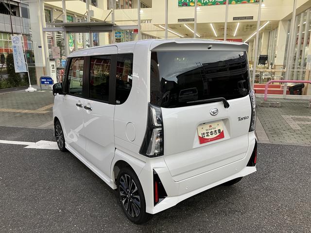 タントカスタムＲＳリミテッド保証　新車保証・まごころ保証　１年間・走行距離無制限付き・７インチナビ・パノラマカメラ・ドラレコ・ＥＴＣ装備・ＬＥＤヘッドライト装備（東京都）の中古車