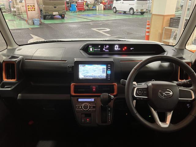 タントファンクロスターボ　ナビ・ドラレコ・ＥＴＣ・バックカメラ付保証　新車保証・まごころ保証　１年間・走行距離無制限付き・７インチナビ・バックカメラ・ドラレコ・ＥＴＣ装備・ＬＥＤヘッドライト装備（東京都）の中古車