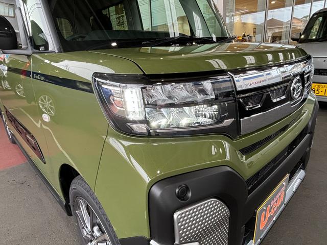 タントファンクロス　ナビ　バックカメラ　シートヒーター一年保証・距離無制限　走行２５３キロ　７インチ純正エントリーナビ　ブルートゥース　バックカメラ　クリアランスソナー　オートライト　ＬＥＤヘッドライト　シートヒーター（埼玉県）の中古車