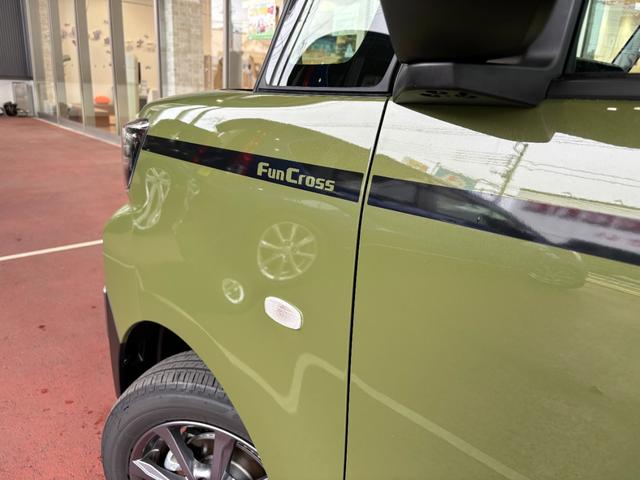 タントファンクロス　ナビ　バックカメラ　シートヒーター一年保証・距離無制限　走行２５３キロ　７インチ純正エントリーナビ　ブルートゥース　バックカメラ　クリアランスソナー　オートライト　ＬＥＤヘッドライト　シートヒーター（埼玉県）の中古車