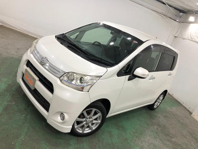 ムーヴカスタム　Ｘ　車検整備付／走行距離２６５２６キロ／ナビ１年保証距離無制限　走行距離２６５２６キロ　車検整備付　フルセグナビ　ブルートゥース　ＤＶＤ再生　純正カーペットマット　助手席エアバッグ　ＨＩＤヘッドランプ　アイドリングストップ　電動格納式ドアミラー（埼玉県）の中古車