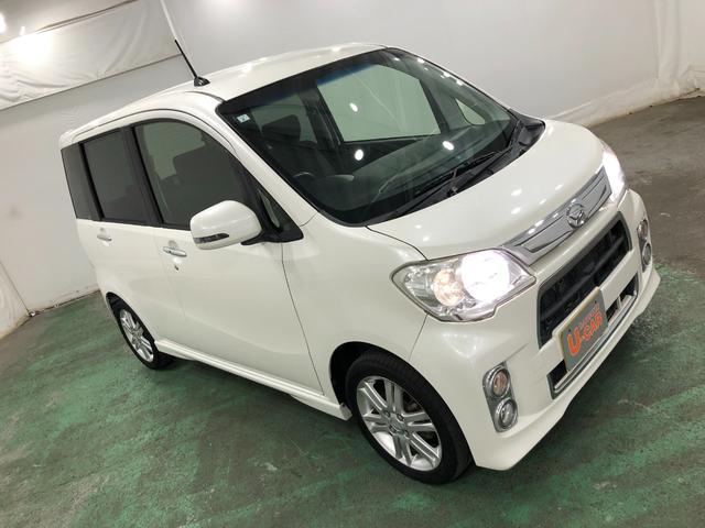 タントエグゼカスタムＲＳ　雹害／走行距離７３５６６キロ／ワンセグナビ１年保証距離無制限　走行距離７３５６６キロ　ワンセグナビ　純正マット　助手席エアバッグ　ＨＩＤヘッドランプ　アイドリングストップ　オートエアコン（埼玉県）の中古車