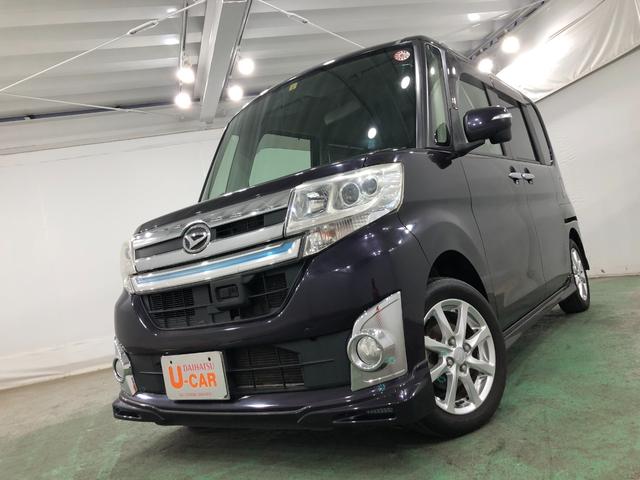 タントカスタムＸ　ＳＡ　車検整備付／走行５２０７１キロ／ナビ１年保証距離無制限　走行５２０７１キロ　オートライト　ＬＥＤヘッドランプ　アイドリングストップ　ベンチシート　ナビ　助手席エアバック　純正マット　片側電動スライドドア　取扱説明書（埼玉県）の中古車