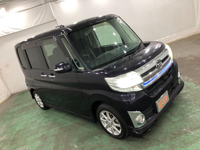 タントカスタムＸ　ＳＡ　車検整備付／走行５２０７１キロ／ナビ１年保証距離無制限　走行５２０７１キロ　オートライト　ＬＥＤヘッドランプ　アイドリングストップ　ベンチシート　ナビ　助手席エアバック　純正マット　片側電動スライドドア　取扱説明書（埼玉県）の中古車