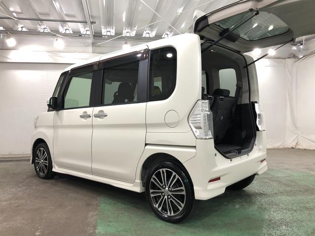タントカスタムＲＳ　スマートセレクションＳＡ　純正ナビ／後席モニタ一年保証・走行距離無制限　走行距離９７０４３キロ　フルセグナビ　ブルートゥース　ＵＳＢ　バックカメラ　ＤＶＤ再生　オートライト　ＬＥＤヘッドライト　ベンチシート　両側電動スライドドア（東京都）の中古車