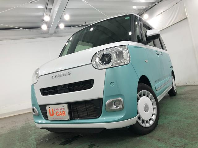 ムーヴキャンバスストライプスＧ　車検整備付／走行距離３０７０４キロ／純正ナビ１年保証距離無制限　走行距離３０７０４キロ　車検整備付　純正フルセグナビ　パノラマモニター　ドラレコ　サイドエアバッグ　ＬＥＤヘッドランプ　アイドリングストップ　シートヒーター　両側電動スライドドア（埼玉県）の中古車