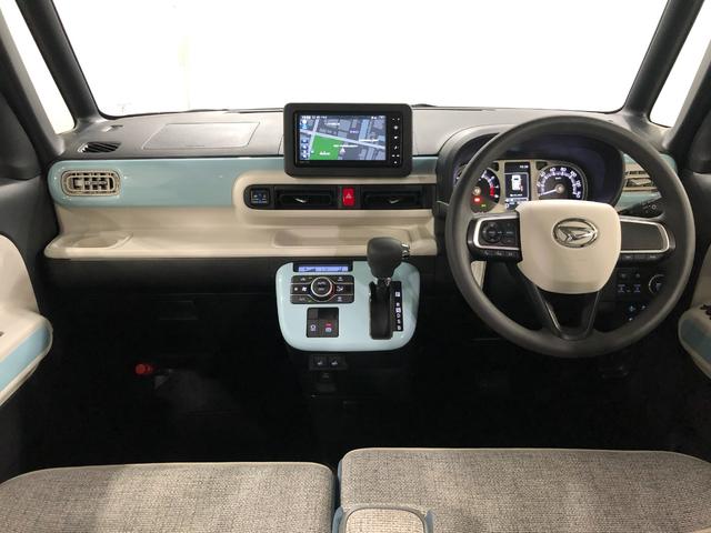 ムーヴキャンバスストライプスＧ　車検整備付／走行距離３０７０４キロ／純正ナビ１年保証距離無制限　走行距離３０７０４キロ　車検整備付　純正フルセグナビ　パノラマモニター　ドラレコ　サイドエアバッグ　ＬＥＤヘッドランプ　アイドリングストップ　シートヒーター　両側電動スライドドア（埼玉県）の中古車