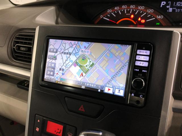 タントＸターボ　ＳＡ　車検整備付　走行距離５９７３７キロ　純正ナビ後席モニター　１年保証距離無制限　　バックカメラ　ブルートゥース　純正マット　オートライト　アイドリングストップ　片側電動スライドドア　キーフリー（埼玉県）の中古車