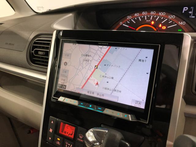 タントＸ　ＳＡ　車検整備付／走行距離４９７７３キロ／マット１年保証距離無制限　走行距離４９７７３キロ　フルセグナビ　ブルートゥース　ＤＶＤ再生　マット　助手席エアバッグ　オートライト　アイドリングストップ　片側電動スライドドア　プッシュボタンスタート（埼玉県）の中古車