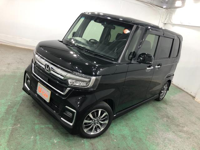 Ｎ−ＢＯＸカスタムＬ　走行距離３３３７６キロ／両側電動スライドドア／ナビワンオーナー　禁煙車　一年保証・走行距離無制限　走行距離３３３７６キロ　助手席エアバック　純正カーペットマット　サイドエアバッグ　クリアランスソナー　オートライト　両側電動スライドドア　ドラレコ（埼玉県）の中古車