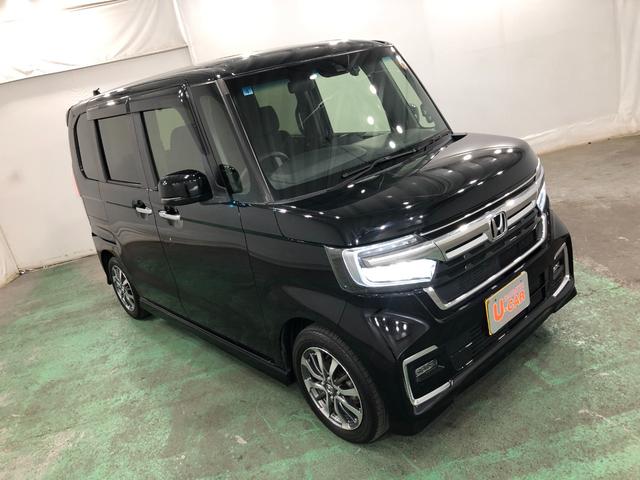 Ｎ−ＢＯＸカスタムＬ　走行距離３３３７６キロ／両側電動スライドドア／ナビワンオーナー　禁煙車　一年保証・走行距離無制限　走行距離３３３７６キロ　助手席エアバック　純正カーペットマット　サイドエアバッグ　クリアランスソナー　オートライト　両側電動スライドドア　ドラレコ（埼玉県）の中古車
