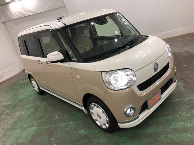 ムーヴキャンバスＸメイクアップリミテッド　ＳＡIII　雹害車　車検整備付一年保証・走行距離無制限　走行距離４３０６９キロ　純正ナビ　パノラマモニター　ＥＴＣ　オートライト　ＬＥＤヘッドライト　左右パワースライドドア（埼玉県）の中古車