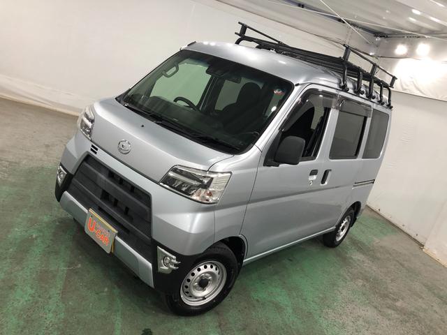 ハイゼットカーゴデラックスＳＡIII　走行距離９０６８キロ／４ＷＤ／ＡＴ一年保証・走行距離無制限　走行距離９０６８キロ　フルセグナビ　ブルートゥース　バックカメラ　ＤＶＤ　ドラレコ　オートライト　ＬＥＤヘッドライト　アイドリングストップ（埼玉県）の中古車