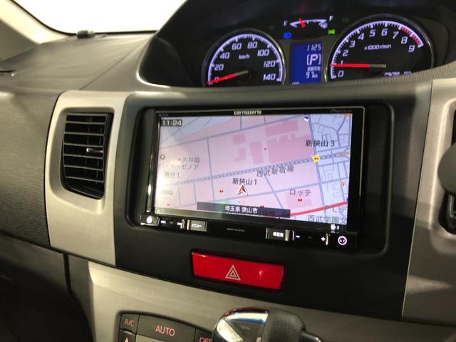 ムーヴカスタム　Ｘ　車検整備付　社外ナビ　プッシュスタートエンジンＨＩＤヘッドライト　一年保証・走行距離無制限　走行距離９４４０５キロ　禁煙車　点検記録簿あり　純正カーペットマット　カロッツェリアワンセグナビ　プッシュスタート　アイドリングストップ（埼玉県）の中古車