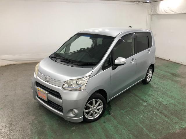 ムーヴカスタム　Ｘ　車検整備付　社外ナビ　プッシュスタートエンジンＨＩＤヘッドライト　一年保証・走行距離無制限　走行距離９４４０５キロ　禁煙車　点検記録簿あり　純正カーペットマット　カロッツェリアワンセグナビ　プッシュスタート　アイドリングストップ（埼玉県）の中古車