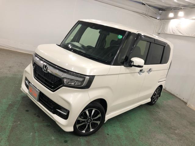 Ｎ−ＢＯＸカスタムＧ・Ｌホンダセンシング　走行５７３２０キロ／修復歴／ナビ一年保証・走行距離無制限　走行５７３２０キロ　フルセグナビ　ブルートゥース　バックカメラ　サイドエアバック　オートライト　ＬＥＤヘッドライト　両側電動スライドドア（埼玉県）の中古車