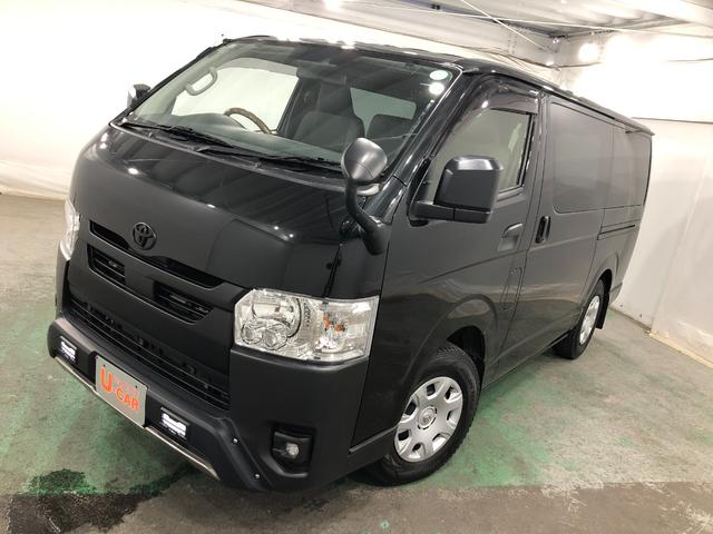 ハイエースバンＤＸ　車検整備付／走行３２５１６キロ／両側スライドドア１年保証距離無制限　走行距離３２５１６キロ　全周囲カメラ　純正マット　クリアランスソナー　オートライト　ＬＥＤヘッドランプ　両側スライドドア　キーレスエントリー　電動格納式ドアミラー　キーレス（埼玉県）の中古車