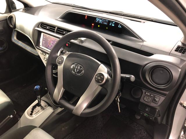 アクアS 走行71322キロ/車検整備付/ナビ/バックカメラ一年保証・走行距離無制限 走行71322キロ ワンセグナビ ブルートゥース バックカメラ キーレス ホイールキャップ 電動格納ミラー(東京都)の中古車