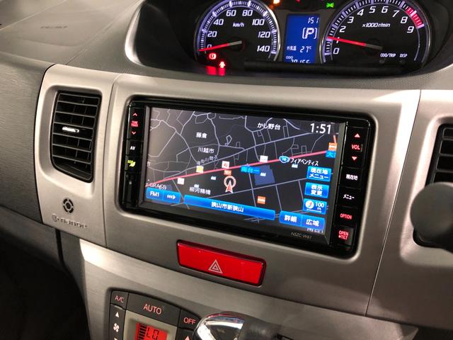 ムーヴカスタム　ＲＳ　走行２８１５８キロ／４ＷＤ／タイヤ４本交換一年保証・走行距離無制限　走行２８１５８キロ　助手席エアバック　純正カーペットマット　ワンセグナビ　ＤＶＤ　オートライト　ＨＩＤヘッドライト　アイドリングストップ　ベンチシート（埼玉県）の中古車