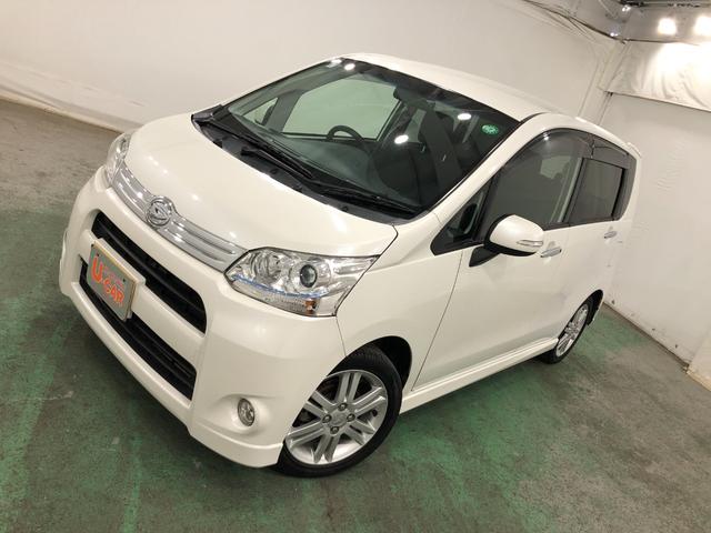 ムーヴカスタム　ＲＳ　走行２８１５８キロ／４ＷＤ／タイヤ４本交換一年保証・走行距離無制限　走行２８１５８キロ　助手席エアバック　純正カーペットマット　ワンセグナビ　ＤＶＤ　オートライト　ＨＩＤヘッドライト　アイドリングストップ　ベンチシート（埼玉県）の中古車