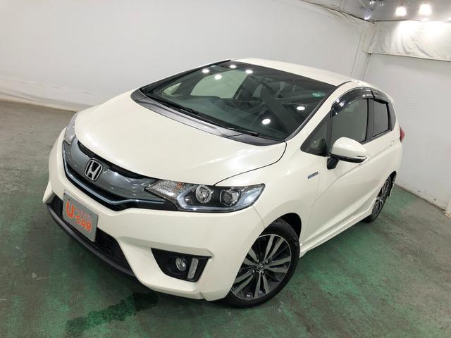 フィットハイブリッドＳパッケージ　車検整備付／走行２５７２７キロ／バックカメラ１年保証距離無制限　走行距離２５７２７キロ　車検整備付　ＴＶレスナビ　バックカメラ　ブルートゥース　純正カーペットマット　サイドエアバッグ　ＬＥＤヘッドランプ（埼玉県）の中古車