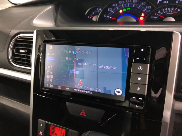 タントカスタムＲＳ　ＳＡIII　走行５２０３７キロ／タイヤ４本交換一年保証・走行距離無制限　走行５２０３７キロ　フルセグナビ　ブルートゥース　バックカメラ　ＤＶＤ　ドラレコ　オートライト　ＬＥＤヘッドライト　シートヒーター　両側電動スライドドア（埼玉県）の中古車