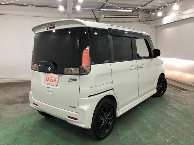 スペーシアカスタムＸＳリミテッド　走行６７４５３キロ／車検整備付／オーディオ一年保証・走行距離無制限走行　走行６７４５３キロ　助手席エアバック　ＥＴＣ　純正カーペットマット　オートライト　ＨＩＤヘッドライト　アイドリングストップ　両側電動スライドドア（埼玉県）の中古車