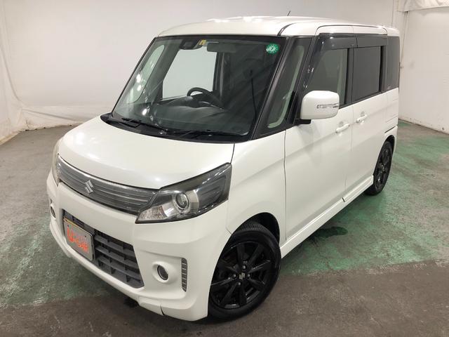 スペーシアカスタムＸＳリミテッド　走行６７４５３キロ／車検整備付／オーディオ一年保証・走行距離無制限走行　走行６７４５３キロ　助手席エアバック　ＥＴＣ　純正カーペットマット　オートライト　ＨＩＤヘッドライト　アイドリングストップ　両側電動スライドドア（埼玉県）の中古車