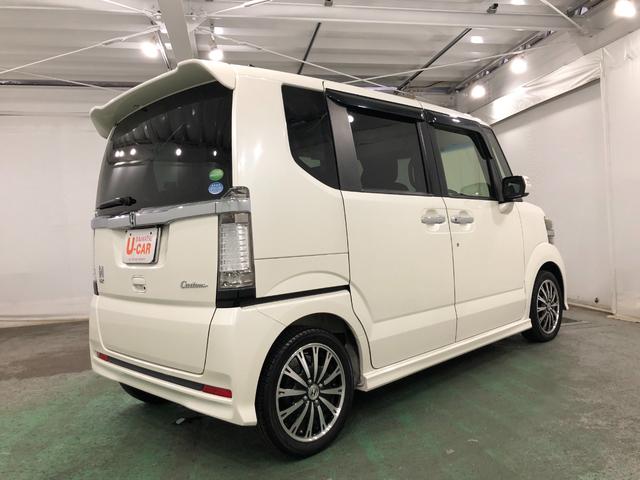 Ｎ−ＢＯＸカスタムＧターボＳＳパッケージ　走行３６６８０キロ／ナビ／後席モニタ一年保証・走行距離無制限　走行３６６８０キロ　ワンセグナビ　ブルートゥース　バックカメラ　ＤＶＤ　後席モニター　サイドエアバック　ＨＩＤヘッドライト　ベンチシート　両側電動スライドドア（埼玉県）の中古車