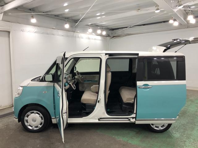 ムーヴキャンバスＧメイクアップリミテッドＳＡIII車検整備付／タイヤ４本交換一年保証・走行距離無制限走行　走行１６９０７キロ　フルセグナビ　ブルートゥース　全周囲カメラ　ドラレコ　サイドエアバック　オートライト　ＬＥＤヘッドライト　シートヒーター　両側電動スライドドア（埼玉県）の中古車