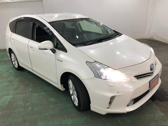 プリウスアルファＳツーリングセレクション　車検整備付／走行３３７５２キロ１年保証距離無制限　走行距離３３７５２キロ　車検整備付　フルセグナビ　バックカメラ　純正マット　助手席エアバッグ　オートライト　電動格納式ドアミラー　プッシュボタンスタート　ドリンクホルダー（埼玉県）の中古車