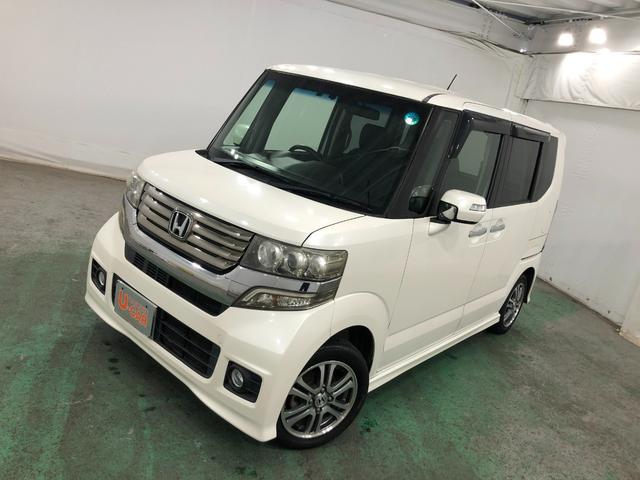 Ｎ−ＢＯＸ＋カスタムＧ・Ｌパッケージ　車検整備付／走行６６０９３キロ／ナビ１年保証距離無制限　走行距離６６０９３キロ　ワンセグナビ　バックカメラ　純正マット　オートライト　ＨＩＤヘッドランプ　両側電動スライドドア　電動格納式ドアミラー　プッシュボタンスタート（埼玉県）の中古車
