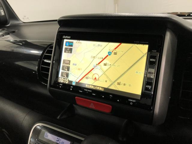 Ｎ−ＢＯＸ＋カスタムＧ・Ｌパッケージ　車検整備付／走行６６０９３キロ／ナビ１年保証距離無制限　走行距離６６０９３キロ　ワンセグナビ　バックカメラ　純正マット　オートライト　ＨＩＤヘッドランプ　両側電動スライドドア　電動格納式ドアミラー　プッシュボタンスタート（埼玉県）の中古車