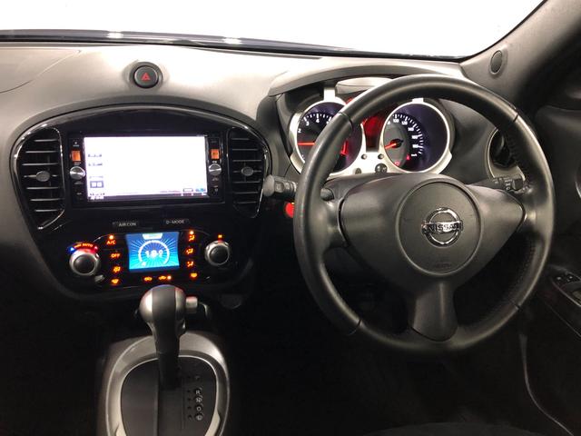 ジューク１５ＲＸ　走行６３０３９キロ／ナビ／バックカメラ／ＥＴＣ一年保証・走行距離無制限　走行６３０３９キロ　日産純正フルセグナビ　助手席エアバック　ＥＴＣ　純正カーペットマット　バックカメラ　オートライト　ＬＥＤヘッドライト（埼玉県）の中古車