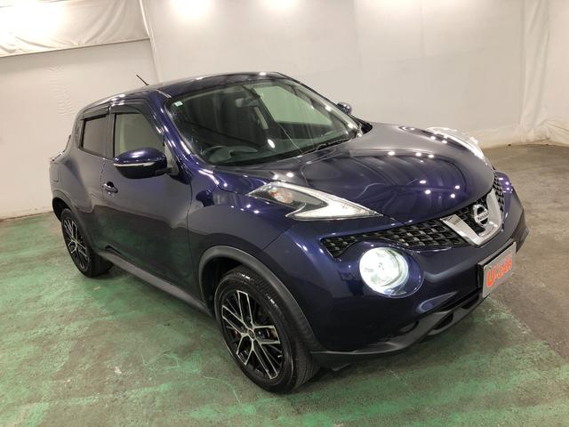 ジューク１５ＲＸ　走行６３０３９キロ／ナビ／バックカメラ／ＥＴＣ一年保証・走行距離無制限　走行６３０３９キロ　日産純正フルセグナビ　助手席エアバック　ＥＴＣ　純正カーペットマット　バックカメラ　オートライト　ＬＥＤヘッドライト（埼玉県）の中古車