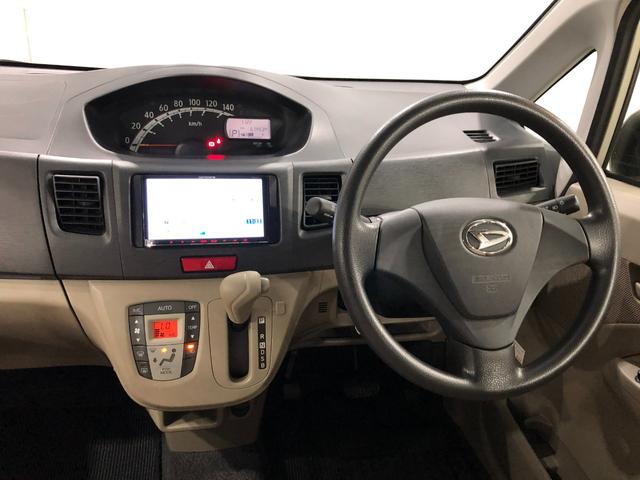 ムーヴＬ　車検整備付／走行６７４５３キロ／ワンセグナビ／純正マット１年保証距離無制限　走行距離６７４５３キロ　ワンセグナビ　純正マット　助手席エアバッグ　アイドリングストップ　電動格納式ドアミラー（埼玉県）の中古車