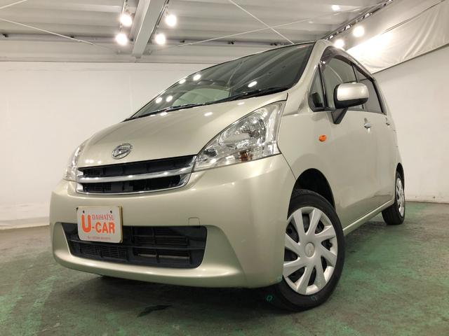 ムーヴＬ　車検整備付／走行６７４５３キロ／ワンセグナビ／純正マット１年保証距離無制限　走行距離６７４５３キロ　ワンセグナビ　純正マット　助手席エアバッグ　アイドリングストップ　電動格納式ドアミラー（埼玉県）の中古車
