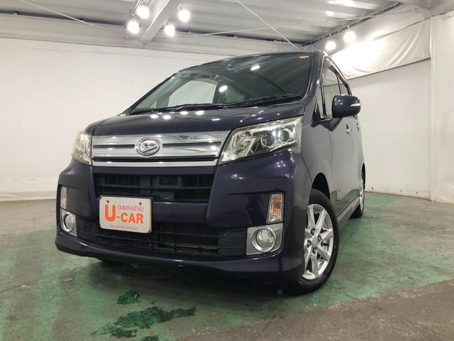 ムーヴカスタム　Ｘ　ＳＡ　走行６４５３０キロ／フルセグナビ／マット１年保証距離無制限　走行距離６４５３０キロ　フルセグナビ　純正マット　シートアンダートレイ　オートライト　ＨＩＤヘッドランプ　アイドリングストップ　プッシュボタンスタート　電動格納式ドアミラー（埼玉県）の中古車