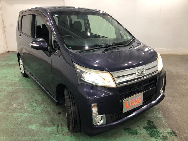 ムーヴカスタム　Ｘ　ＳＡ　走行６４５３０キロ／フルセグナビ／マット１年保証距離無制限　走行距離６４５３０キロ　フルセグナビ　純正マット　シートアンダートレイ　オートライト　ＨＩＤヘッドランプ　アイドリングストップ　プッシュボタンスタート　電動格納式ドアミラー（埼玉県）の中古車