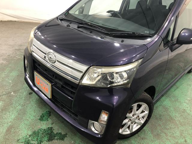 ムーヴカスタム　Ｘ　ＳＡ　走行６４５３０キロ／フルセグナビ／マット１年保証距離無制限　走行距離６４５３０キロ　フルセグナビ　純正マット　シートアンダートレイ　オートライト　ＨＩＤヘッドランプ　アイドリングストップ　プッシュボタンスタート　電動格納式ドアミラー（埼玉県）の中古車