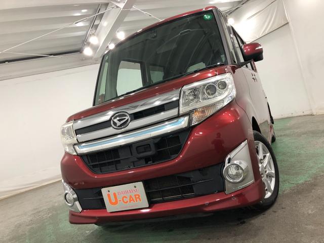 タントカスタムＸ　ＳＡ　走行４４６９９キロ／４ＷＤ／修復歴／ナビ一年保証・走行距離無制限　走行４４６９９キロ　フルセグナビ　ブルートゥース　ＵＳＢ　バックカメラ　オートライト　ＬＥＤヘッドライト　ベンチシート（埼玉県）の中古車