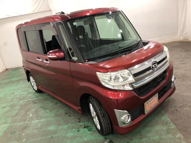 タントカスタムＸ　ＳＡ　走行４４６９９キロ／４ＷＤ／修復歴／ナビ一年保証・走行距離無制限　走行４４６９９キロ　フルセグナビ　ブルートゥース　ＵＳＢ　バックカメラ　オートライト　ＬＥＤヘッドライト　ベンチシート（埼玉県）の中古車