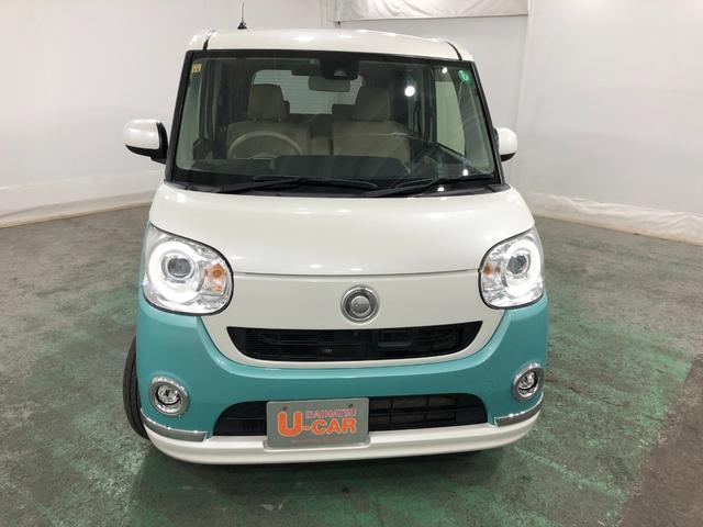 ムーヴキャンバスGメイクアップSA2 車検整備付 大画面ナビ 両側パワスラ一年保証・走行距離無制限 走行104614キロ 8型フルセグナビ DVD BTオーディオ 全周囲カメラ サイドエアバック オートライト LEDヘッドライト ベンチシート 両側電動スライドドア(埼玉県)の中古車